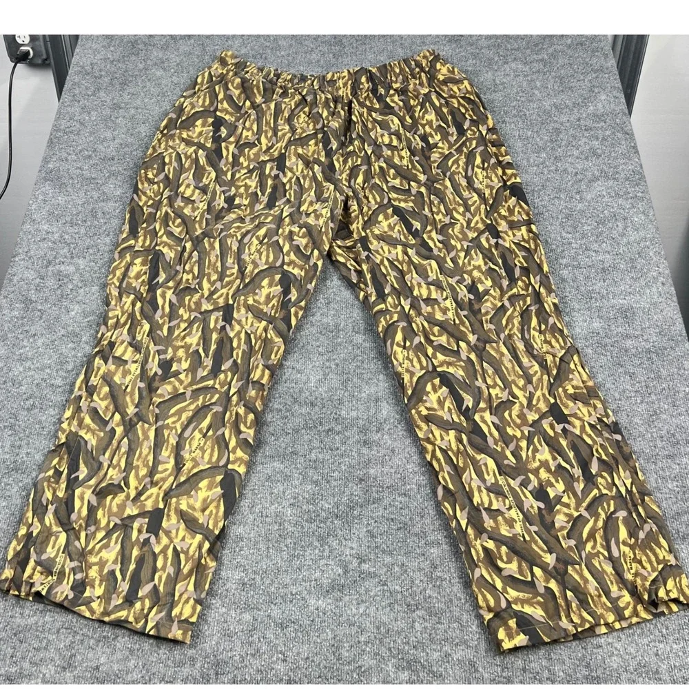 Columbia Delta Marsh Camo Hunting Pants 3XL Yellow Brown Vintage 1995 HS8280